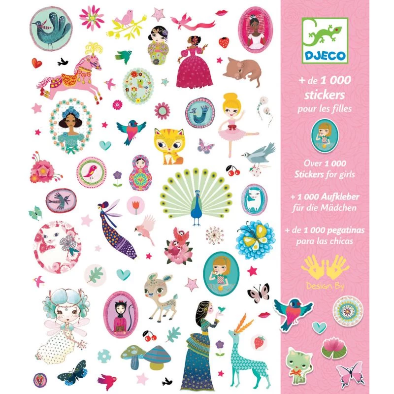 Djeco 1000 Stickers Sweet Pour Fille 3 Djeco 1000 Stickers Sweet Pour Fille