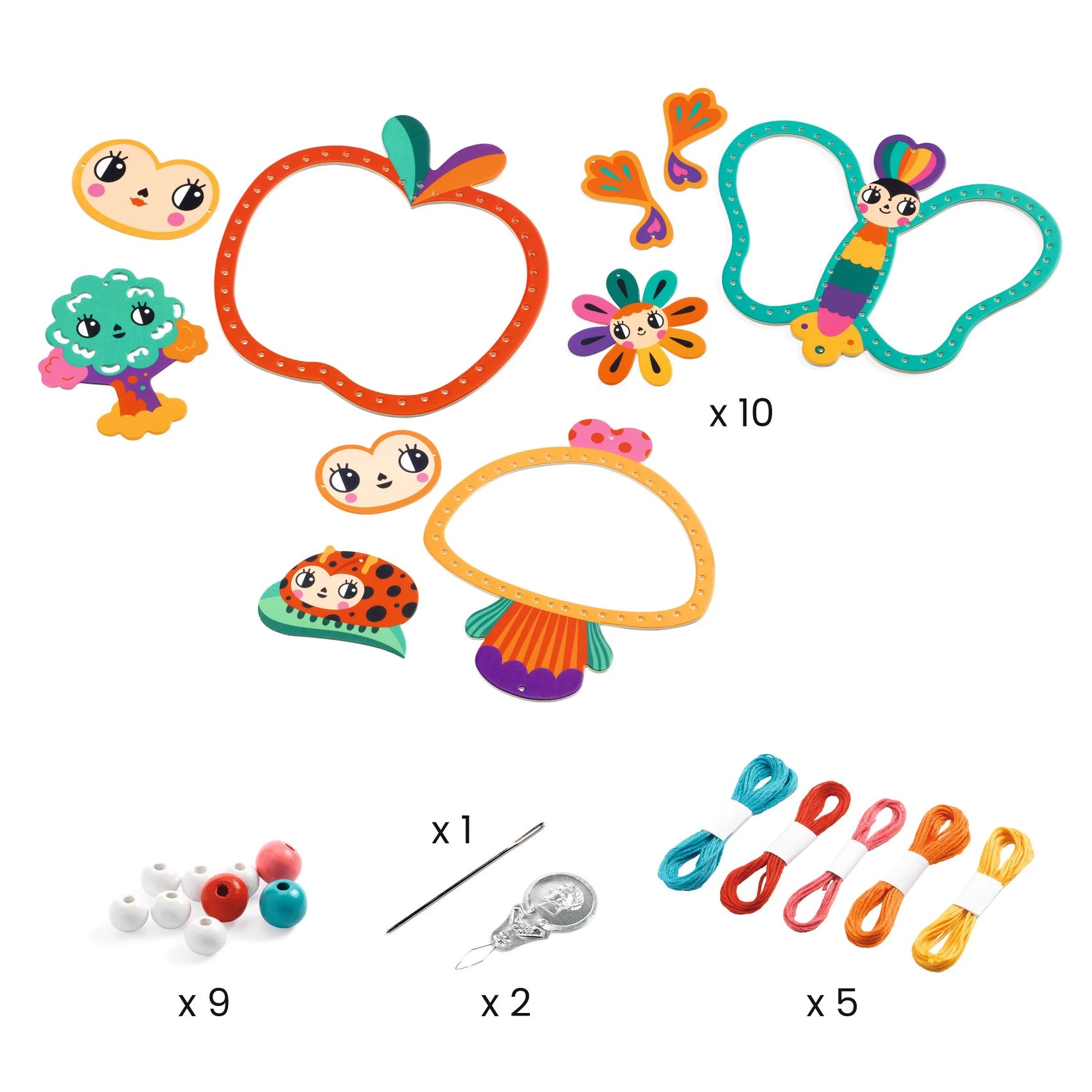 Coffret DIY Artistic String Art Le Jardin Djeco 4 Coffret DIY Artistic String Art Le Jardin Djeco – Image 2