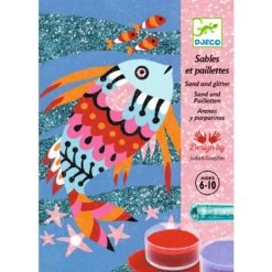 Coffret Sables Et Paillettes Arc-en-ciel De Poissons Djeco