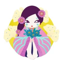 Coffret Tableaux à Pailleter Onnanoko Djeco -Le Monde Heureux De Djeco Coffret tableaux a pailleter Onnanoko Djeco 3