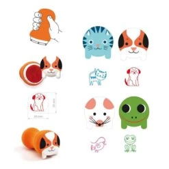 Tampons Pour Les Petits Animaux Du Jardin Djeco -Le Monde Heureux De Djeco Tampons pour les Petits Animaux du Jardin Djeco 1