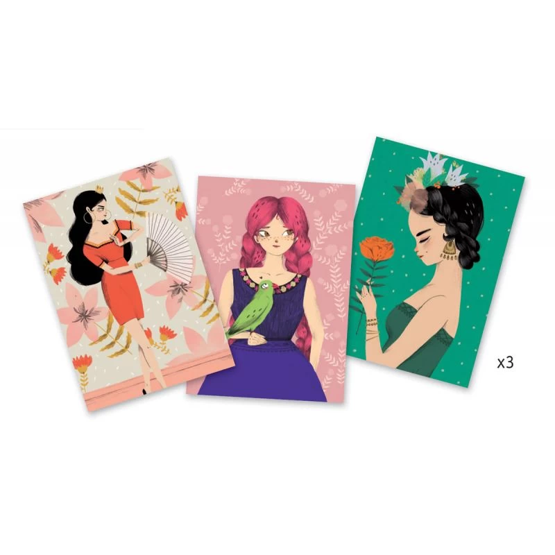 Djeco Atelier De Couture Flamenco - Cartes à Frou-frous 4 Djeco Atelier De Couture Flamenco - Cartes à Frou-frous – Image 2