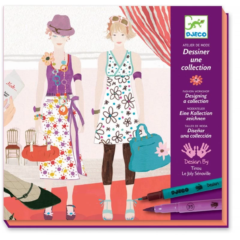 Djeco Atelier Mode Dessiner Une Collection 3 Djeco Atelier Mode Dessiner Une Collection