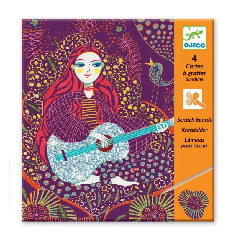 Djeco Cartes à Gratter Sunshine 3 Djeco Cartes à Gratter Sunshine