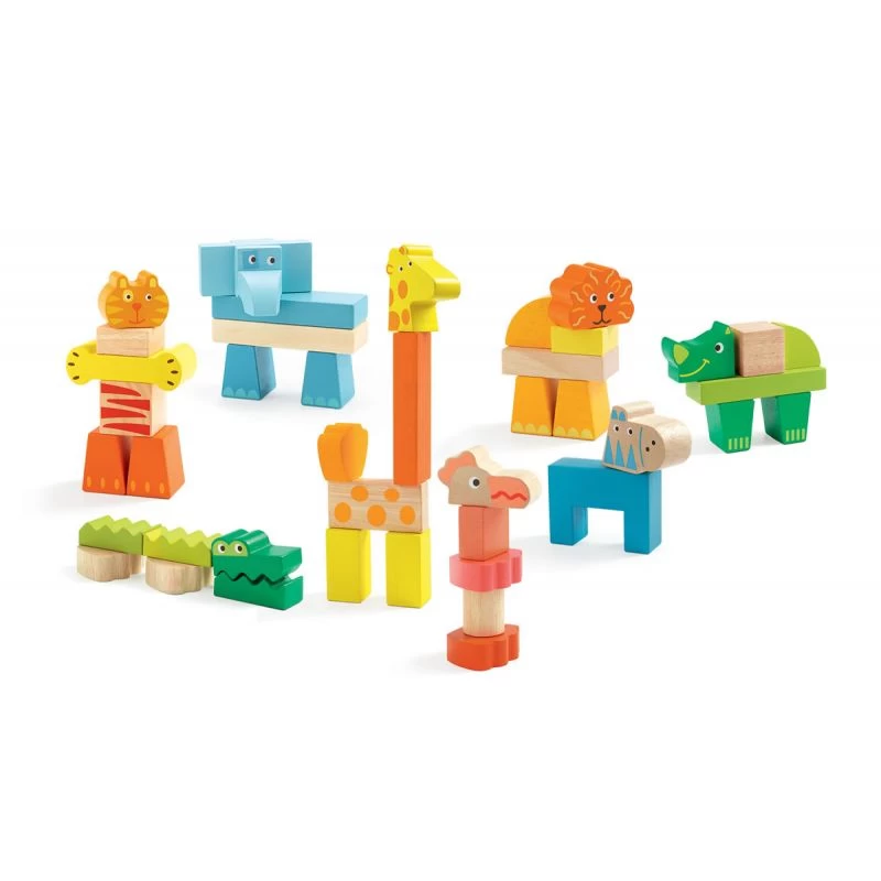 Djeco Creanimaux Jouet En Bois à Empiler 2 Djeco Creanimaux Jouet En Bois à Empiler