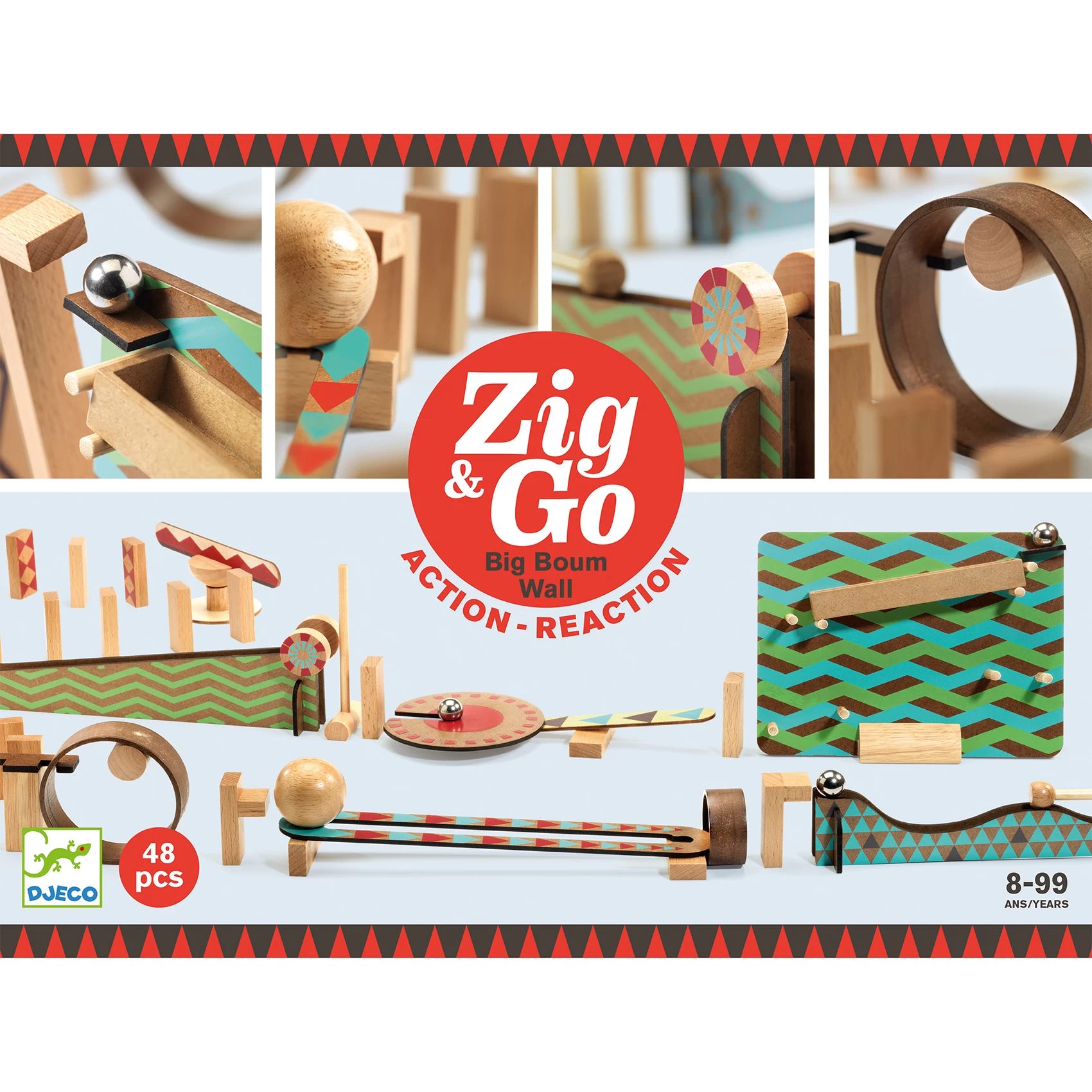 Construction De Parcours Zig Et Go 48 Pcs Djeco 6 Construction De Parcours Zig Et Go 48 Pcs Djeco – Image 4