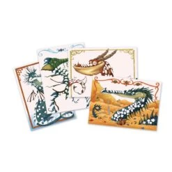 Djeco Dragons à Dorer - Tableau De Métal -Le Monde Heureux De Djeco dragons a dorer tableau de metal 2