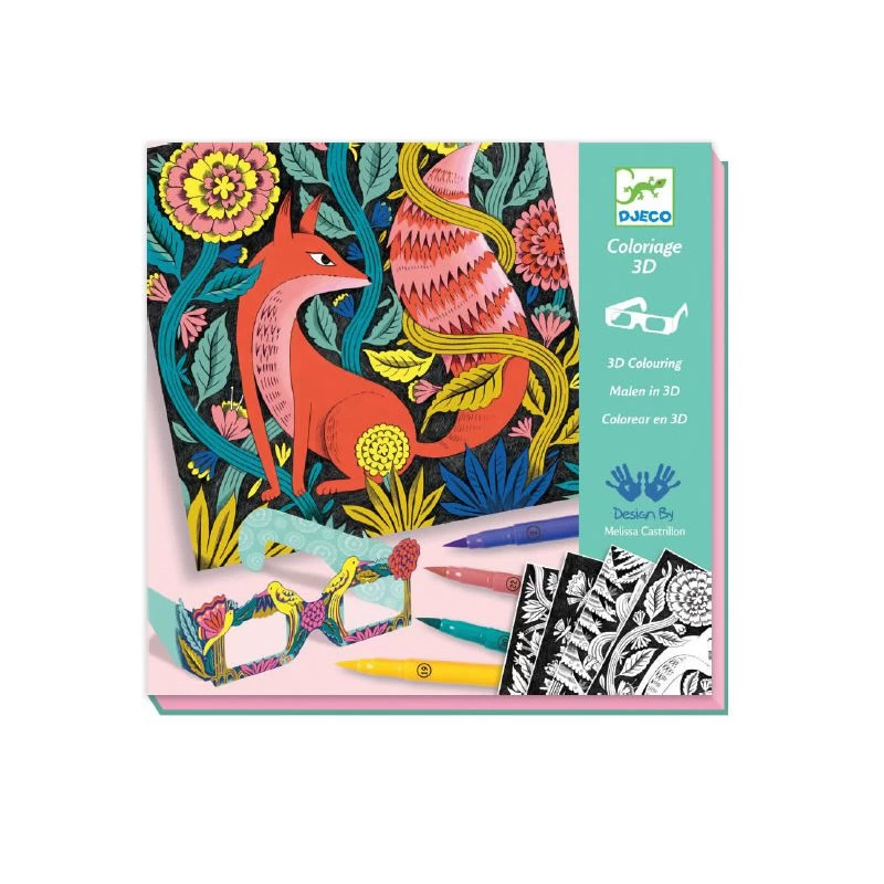 Djeco Forêt Fantastique - Coloriage Avec Effets 3D 4 Djeco Forêt Fantastique - Coloriage Avec Effets 3D – Image 2