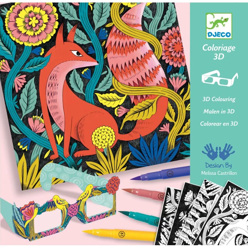 Djeco Forêt Fantastique - Coloriage Avec Effets 3D 3 Djeco Forêt Fantastique - Coloriage Avec Effets 3D
