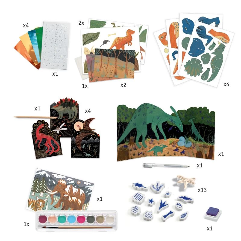 Djeco Le Monde Des Dinosaures - Coffret Multi-activités 4 Djeco Le Monde Des Dinosaures - Coffret Multi-activités – Image 2