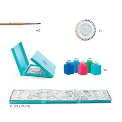 Peinture Sur Soie "Le Paon" - Djeco -Le Monde Heureux De Djeco peinture sur soie le paon djeco 3