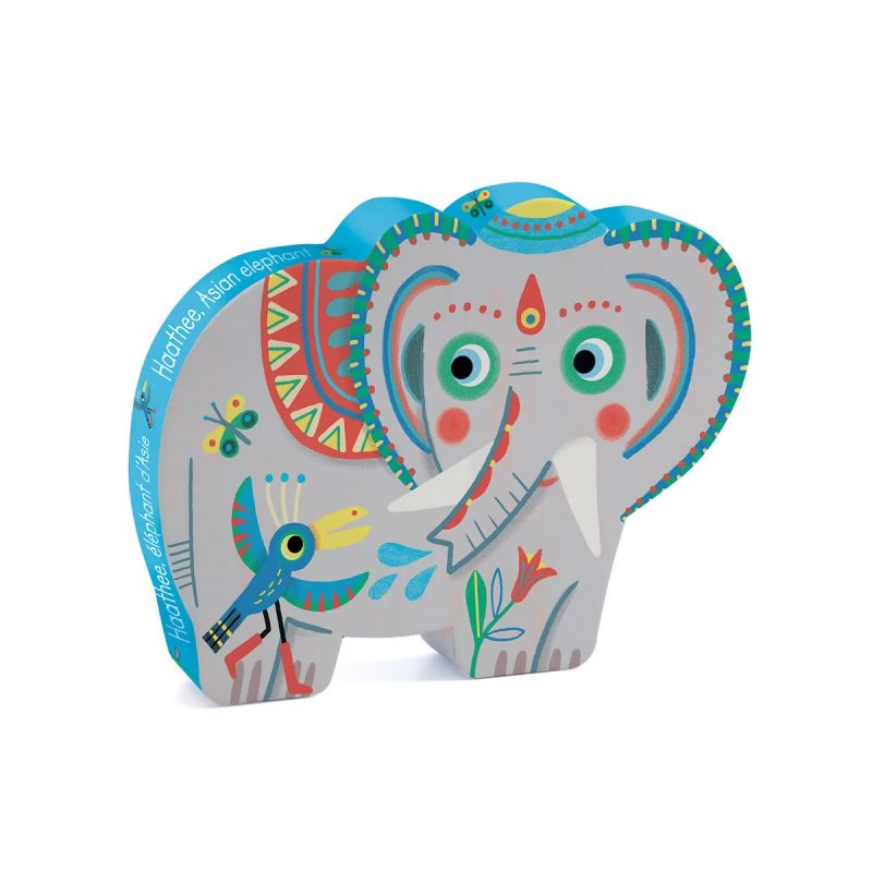 Puzzle 3 Ans Haathee, éléphant D'Asie Djeco 24 Pièces 3 Puzzle 3 Ans Haathee, éléphant D'Asie Djeco 24 Pièces