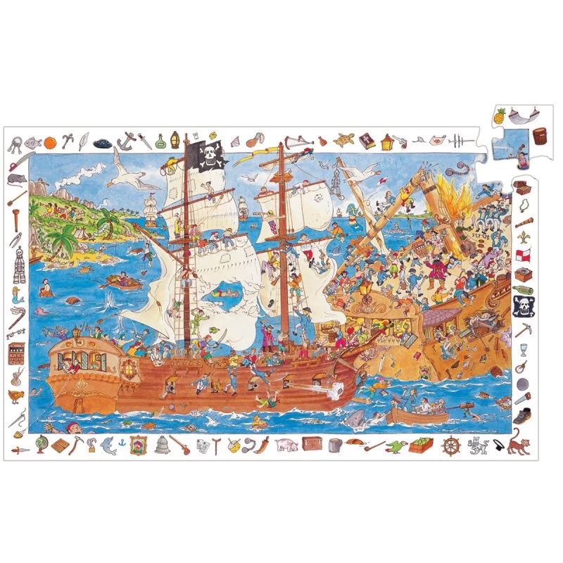 Djeco Puzzle D'observation 5 Ans Les Pirates 100 Pièces 3 Djeco Puzzle D'observation 5 Ans Les Pirates 100 Pièces