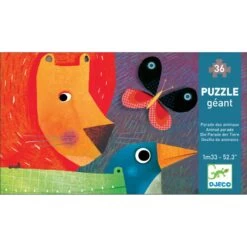Djeco Puzzle Géant La Parade Des Animaux 36 Pièces -Le Monde Heureux De Djeco puzzle la parade des animaux 36 pieces 1