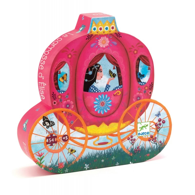 Puzzle Djeco 5 Ans Le Carrosse D'Elise 54 Pièces 4 Puzzle Djeco 5 Ans Le Carrosse D'Elise 54 Pièces – Image 2