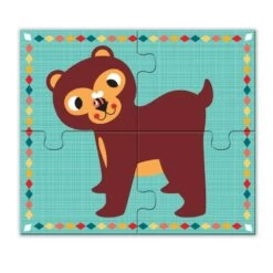 Djeco Rigolo N'co - 4 Puzzles 2 Ans 4 Pièces -Le Monde Heureux De Djeco rigolo and co 4 puzzles 4 pieces 4