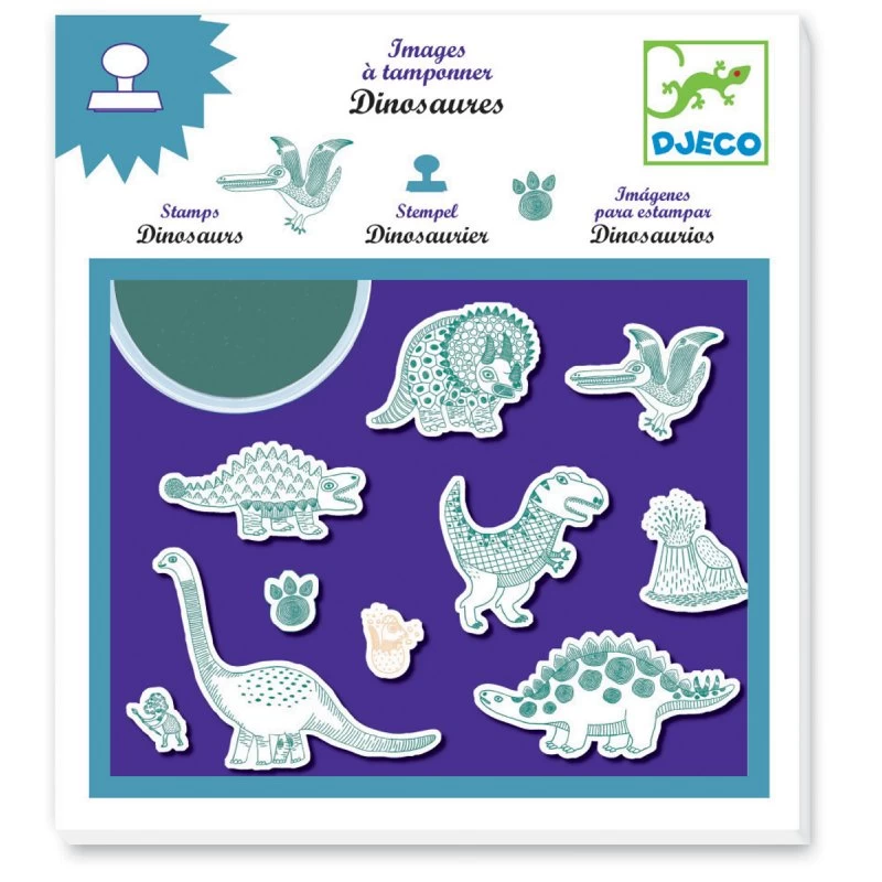 Tampons Dinosaures - Djeco 3 Tampons Dinosaures - Djeco